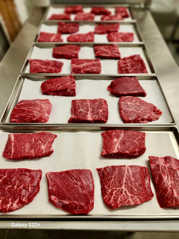 Limited Production Run Freeze Dried Black Angus United States Department of Agriculture Prime Flat Iron Steaks