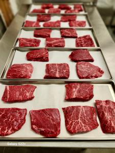 Limited Production Run Freeze Dried Black Angus United States Department of Agriculture Prime Flat Iron Steaks