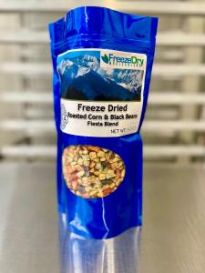 Freeze Dried Fully Cooked Roasted Corn and Black Bean Fiesta Blend