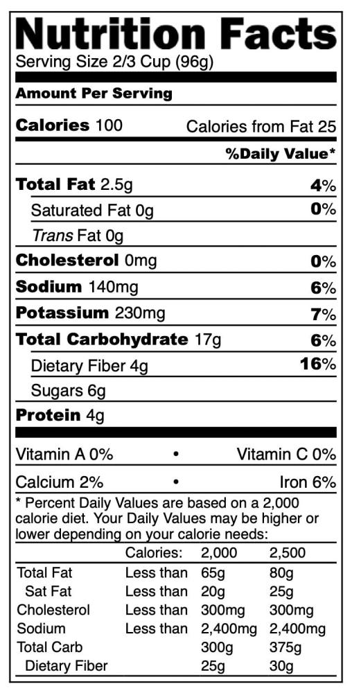 Freeze Dried Fully Cooked Roasted Corn and Black Bean Fiesta Blend