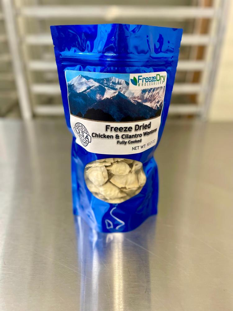[LIMITED PRODUCTION] Freeze Dried Gourmet Fully Prepared Chicken and Cilantro Wontons