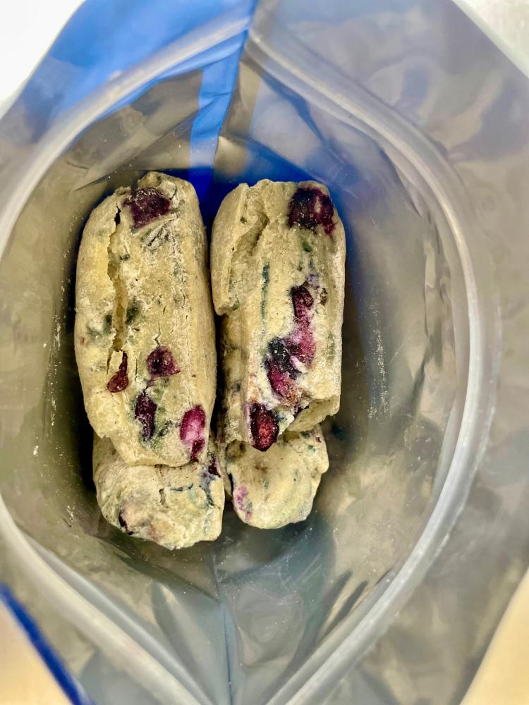 Freeze Dried Ready To Bake Blueberry Scones