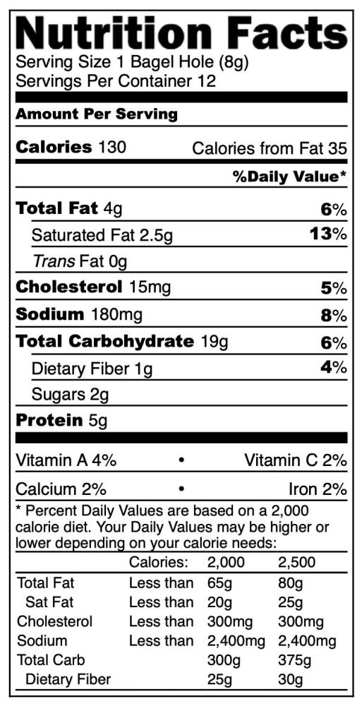 LIMITED PRODUCTION Freeze Dried Fully Cooked Cream Cheese Stuffed Everything Bagel Bites