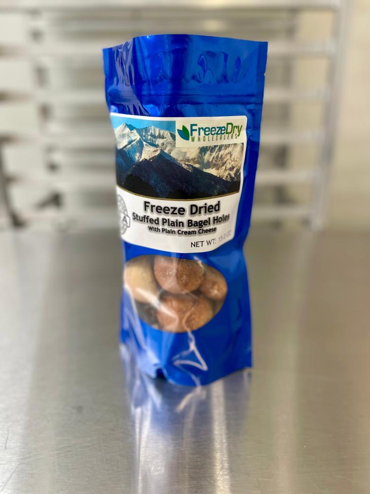 LIMITED PRODUCTION Freeze Dried Fully Cooked Plain Cream Cheese Stuffed Bagel Bites