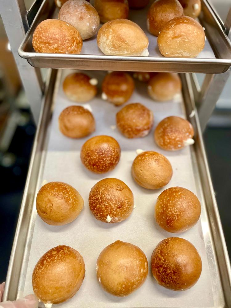 LIMITED PRODUCTION Freeze Dried Fully Cooked Plain Cream Cheese Stuffed Bagel Bites