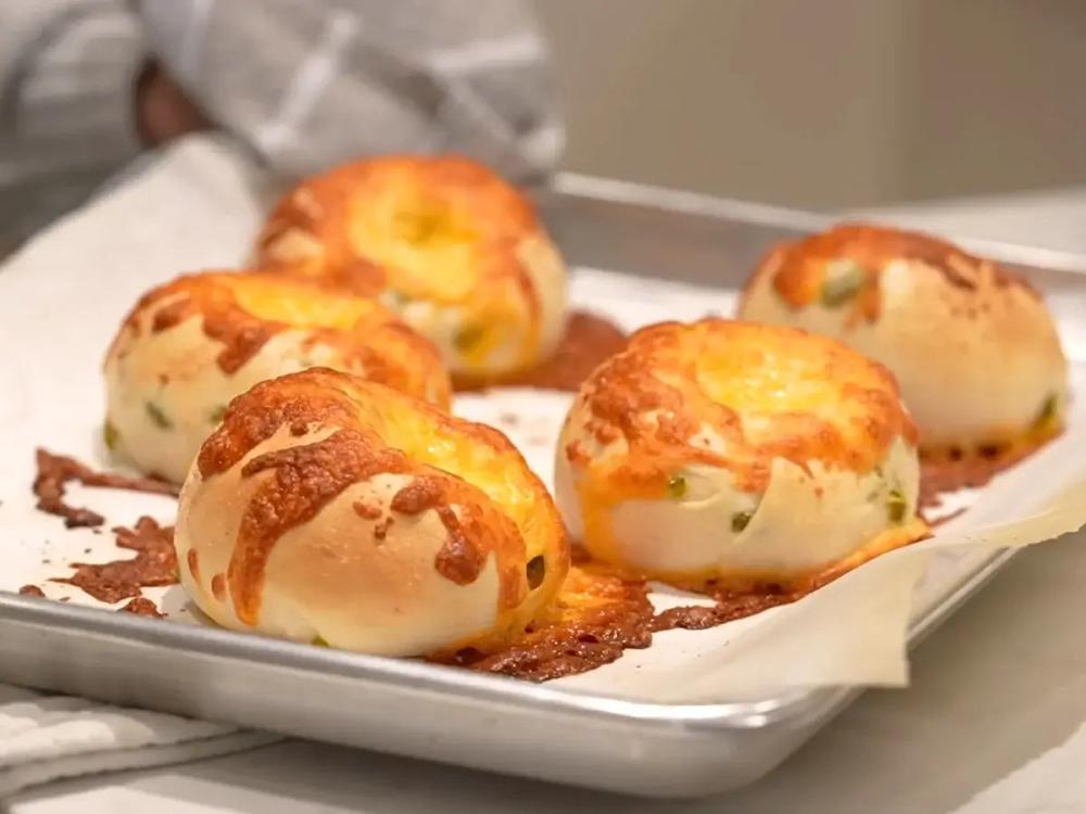 LIMITED PRODUCTION Freeze Dried Fully Cooked Cheddar & Jalapeño Cream Cheese Stuffed Bagel Bites