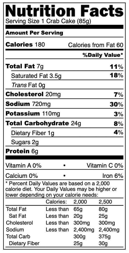 LIMITED PRODUCTION Freeze Dried Fully Cooked New England Style Crab Cakes