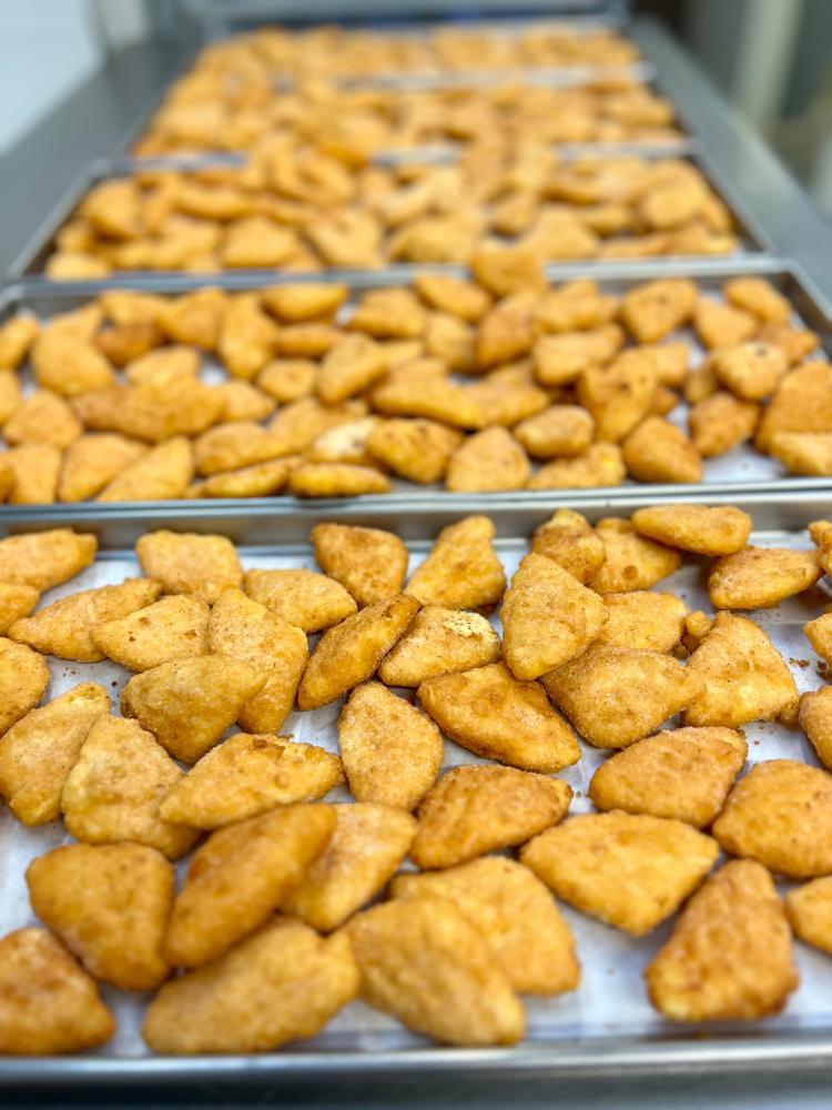 Freeze Dried Fully Cooked Chicken Nugget Happy Meal Deal Bundle/Combo - Four Packs Total; Freeze Dried Panko Breaded Chicken Nuggets, Mac-n-Cheese Wedges, Broccoli Florets and Chocolate Chip Cookie Dough for Dessert!