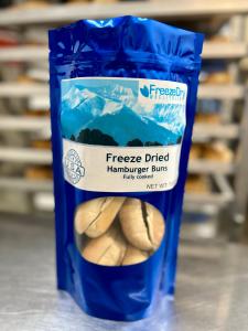 Freeze Dried Cheeseburger Meal Deal Bundle/Combo - Four Packs Total; Freeze Dried Beef patties, Hamburger Buns, Cheddar Cheese and Lattice Cut Sweet Potato Fries!