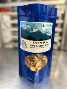 Freeze Dried Sirloin Steak Dinner Bundle/Combo - Four Packs Total; Freeze Dried Sirloin Steaks, Herb and Garlic Roasted Russet Potatoes and Fresh Sliced Yellow Summer Squash with NY Cheesecake for Dessert!