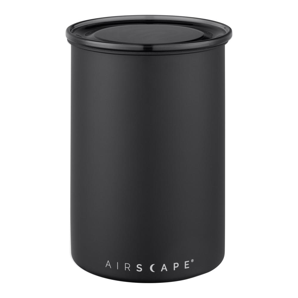 Planetary Design Airscape 17 oz. Matte Black Stainless Steel Round Airtight Food Storage Container AS1707