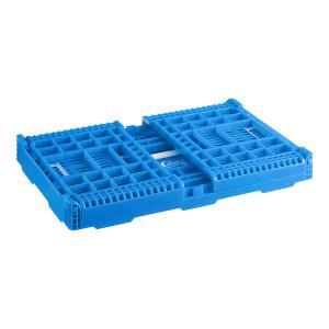 Choice Blue Vented Collapsible Crate - 24" x 16" x 11 3/4"