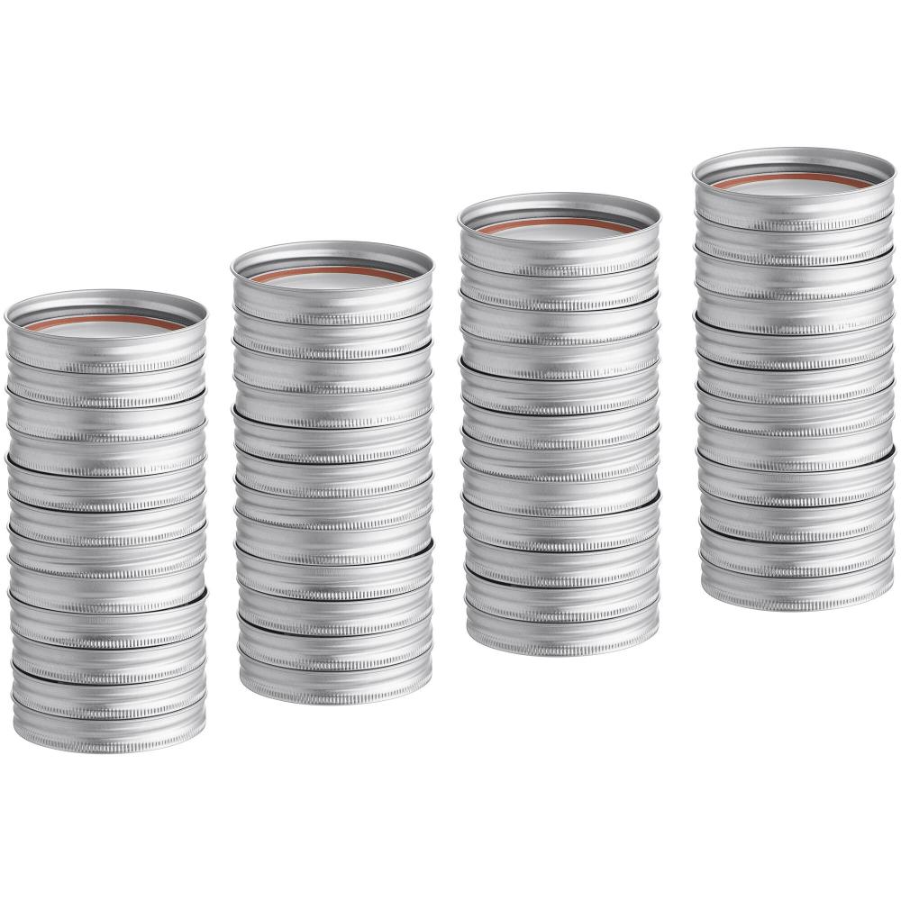 Choice Wide Mouth Lid and Bands for Select Canning / Mason Jars - 48/Pack
