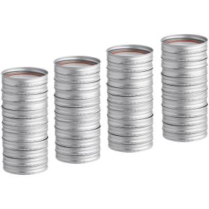 Choice Wide Mouth Lid and Bands for Select Canning / Mason Jars - 48/Pack