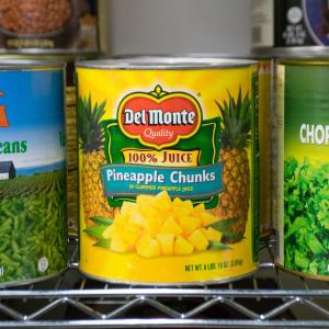 Del Monte #10 Can Pineapple Chunks in Juice - 6/Case