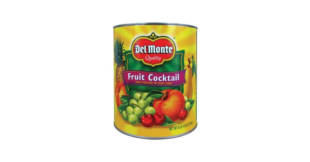 Del Monte Fruit Cocktail in Light Syrup #10 Cans - 6/Case