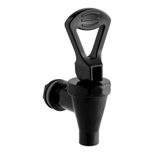 Choice Black Replacement Faucet for Plastic Beverage Dispensers