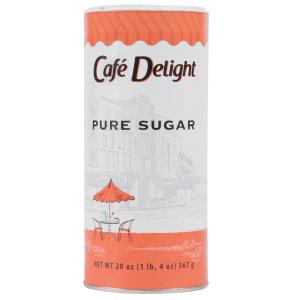 Cafe Delight 20 oz. Sugar Canister - 24/Case