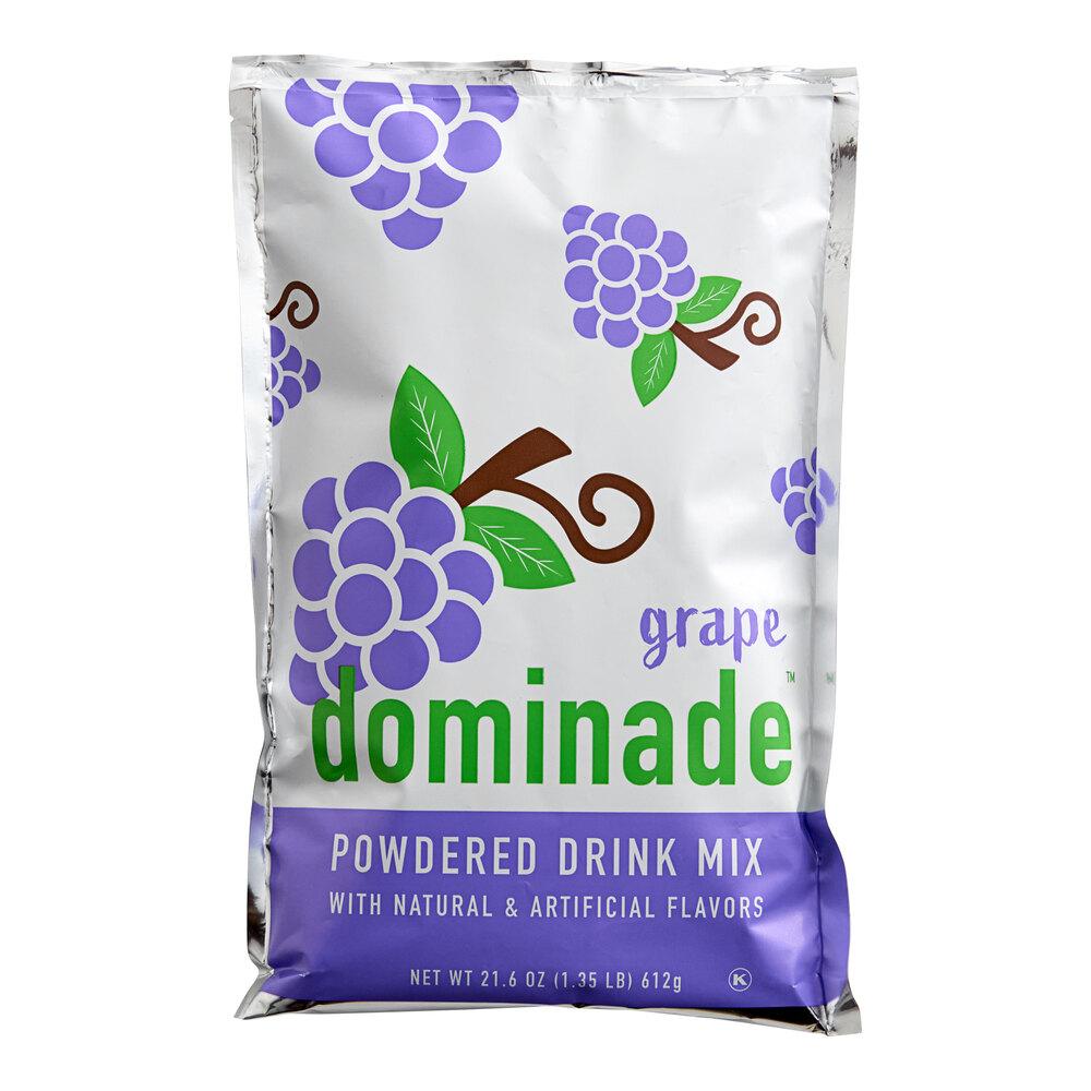 DominAde 21.6 oz. Grape Drink Mix - 12/Case