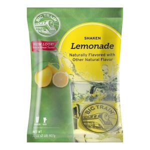 Big Train 2 lb. Shaken Lemonade Drink Mix - 5/Case