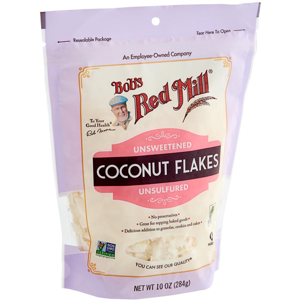 Bob's Red Mill Unsweetened Coconut Flakes 10 oz. - 4/Case