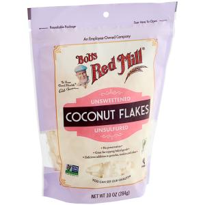 Bob's Red Mill Unsweetened Coconut Flakes 10 oz. - 4/Case