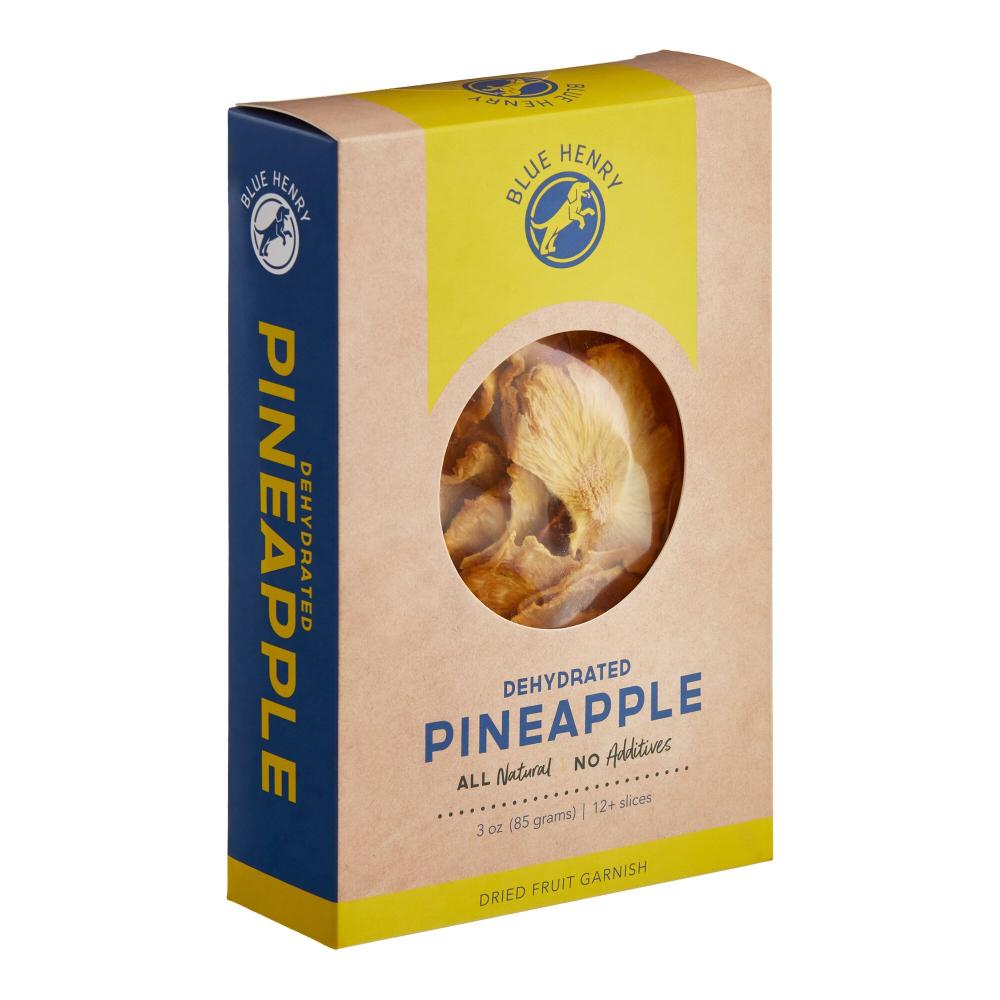 Blue Henry Dried Pineapple Slices - 12/Box