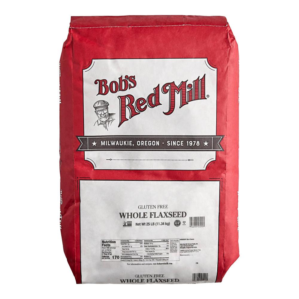 Bob's Red Mill 25 lb. Gluten-Free Brown Flaxseeds