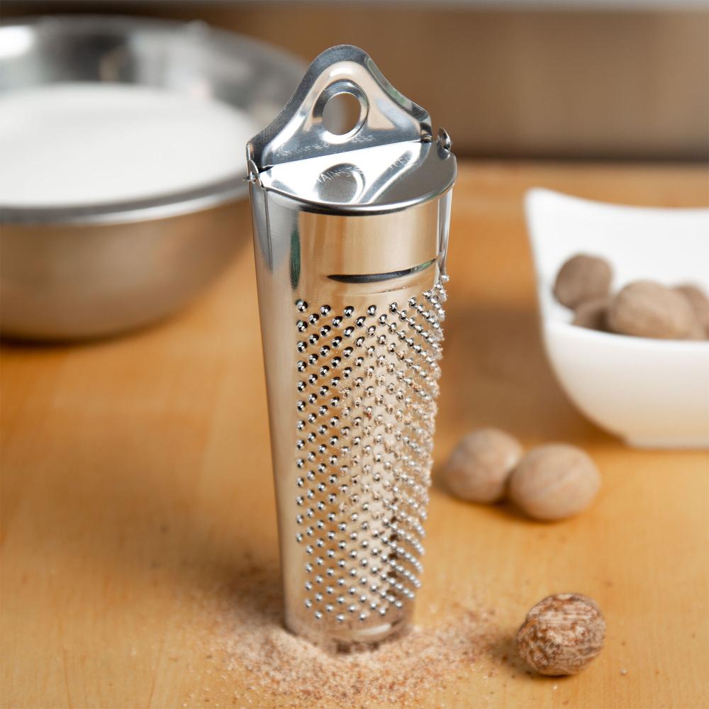 Fox Run 5 1/4" Stainless Steel Fine Nutmeg Grater