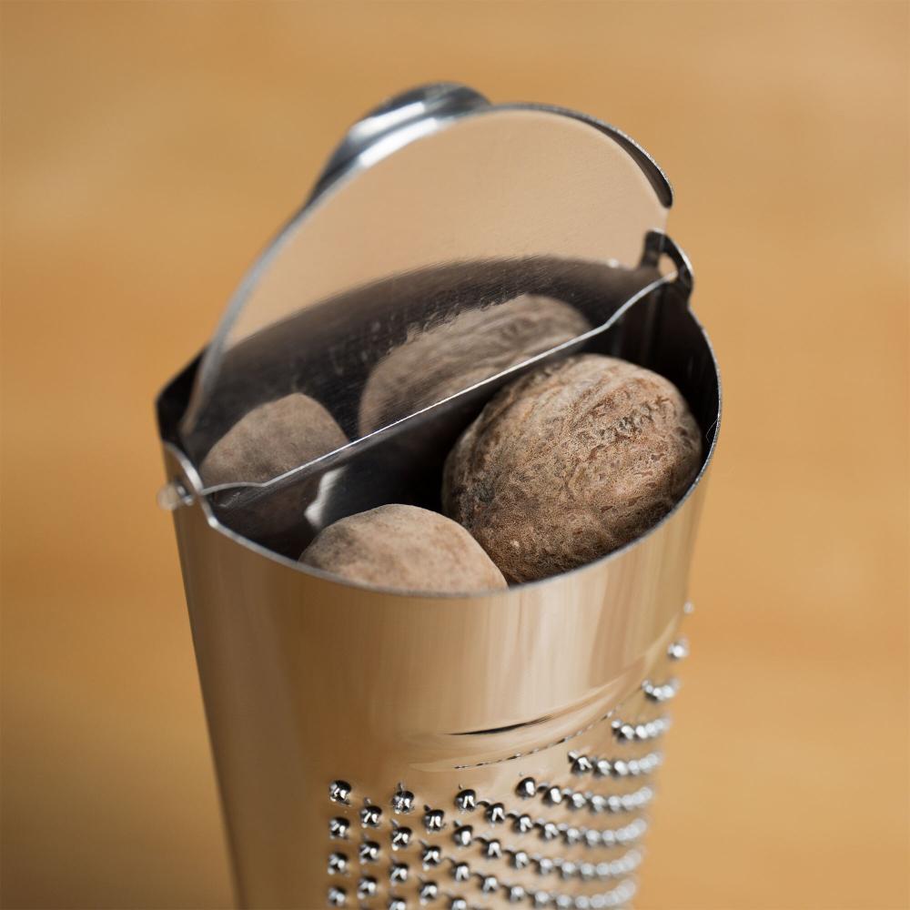 Fox Run 5 1/4" Stainless Steel Fine Nutmeg Grater