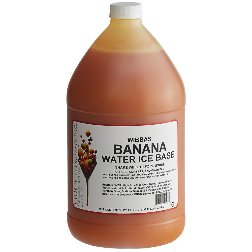 I. Rice 1 Gallon Banana Water Ice Base - 4/Case