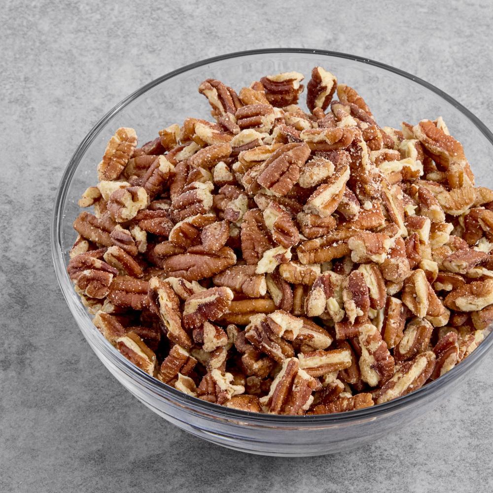 Hometown Provisions Raw Medium Size Pecan Pieces 2.5 lb. - 2/Case