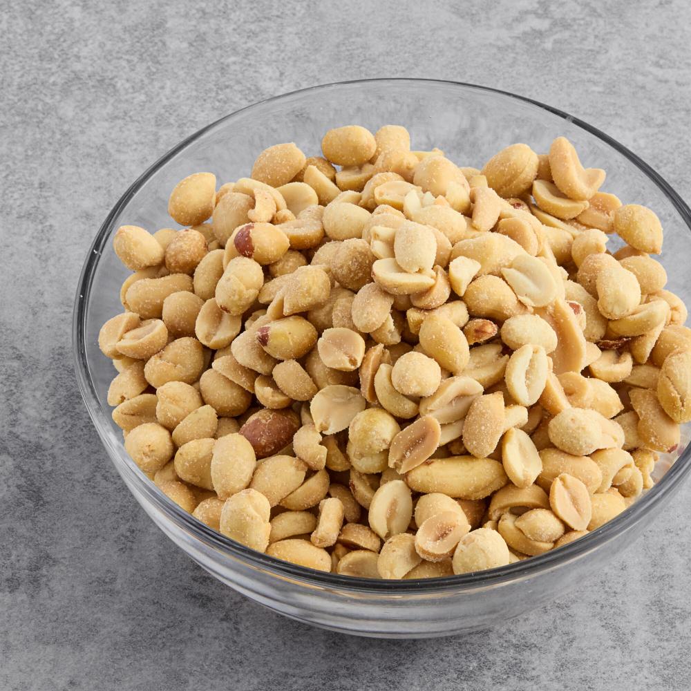 Hometown Provisions Roasted and Salted Extra Large Peanuts 2.5 lb. - 2/Case