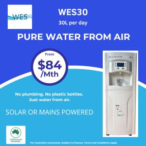 External Water Connection Kit For Use With The WES15, WES30 and WES60 machines