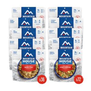 6-Month Emergency Food Supply - containing 540 just-add-water pouches!