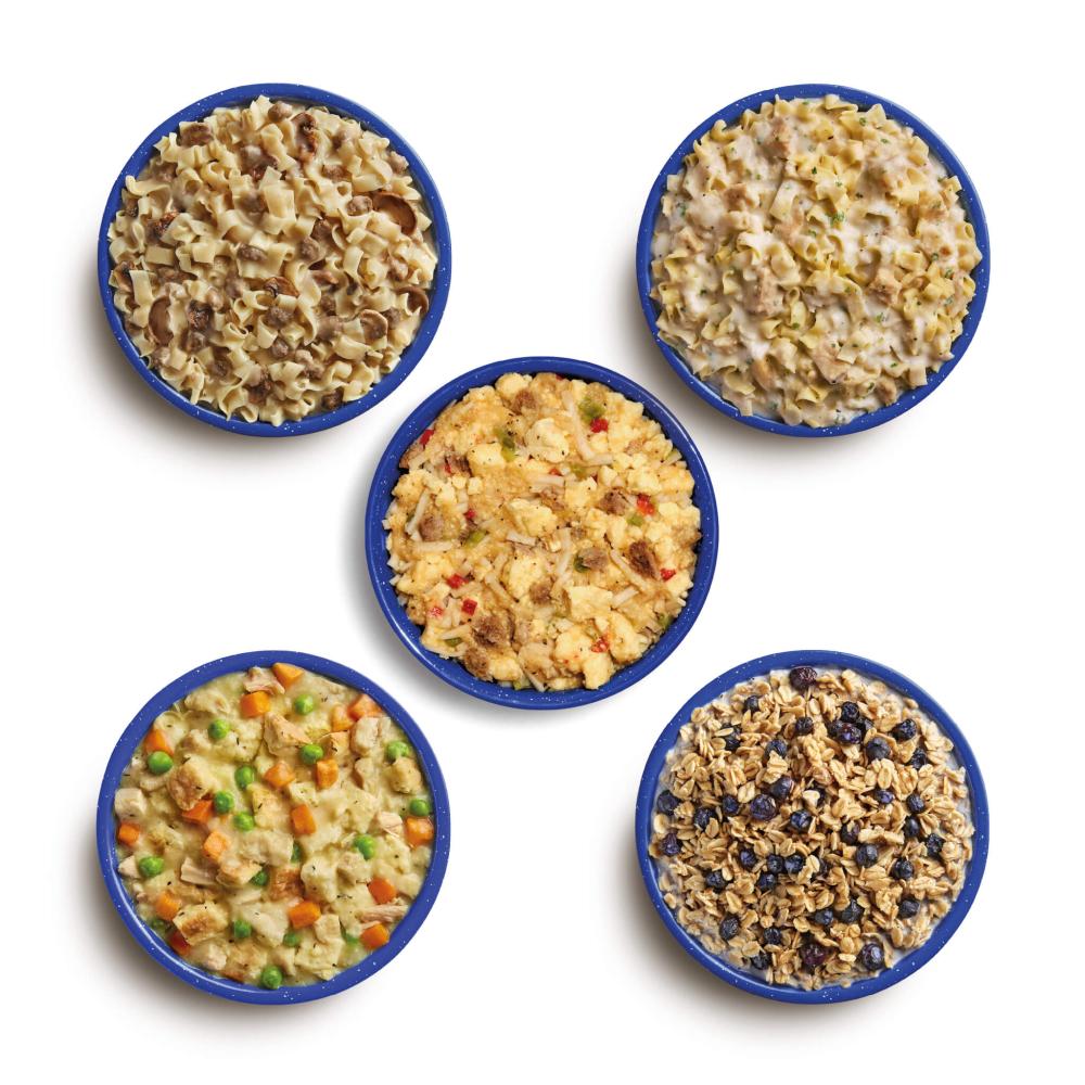 6-Month Emergency Food Supply - containing 540 just-add-water pouches!