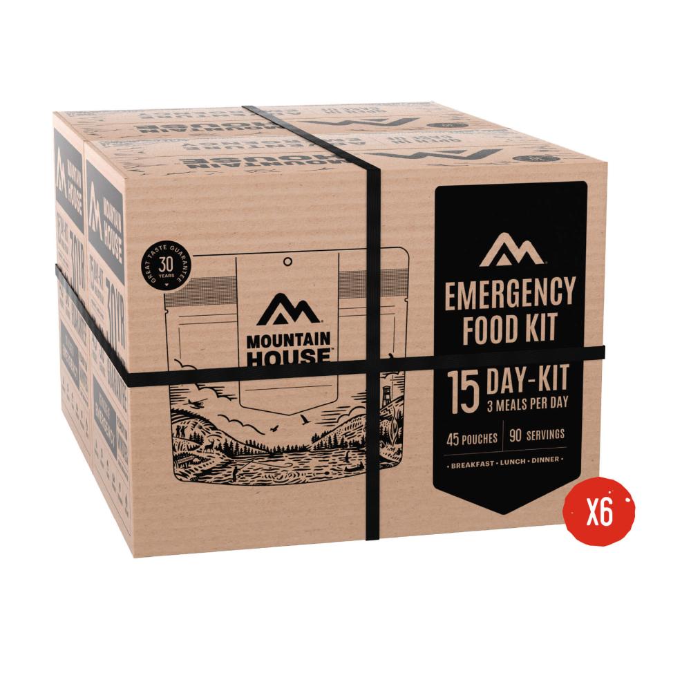 6-Month Emergency Food Supply - containing 540 just-add-water pouches!