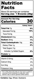 Freeze Dried Chocolate Brownie Bites