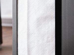 Black Tall-Fold Two-Sided Tabletop Napkin Dispenser