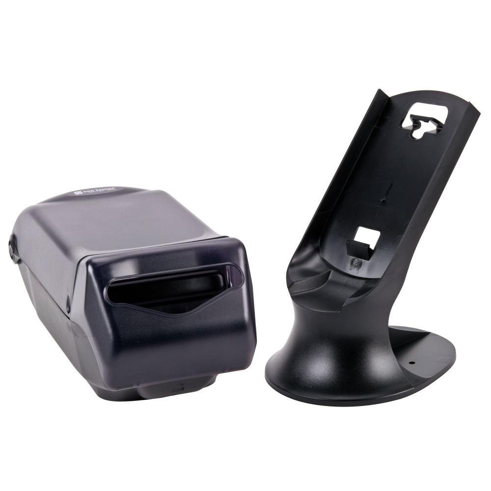 Fullfold Venue Stand Mount Napkin Dispenser with Control Face - Black Pearl