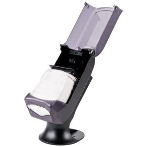 Fullfold Venue Stand Mount Napkin Dispenser with Control Face - Black Pearl