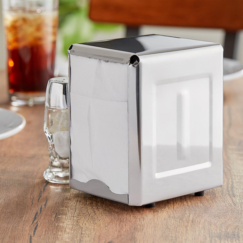 Stainless Steel Low-Fold Napkin Dispenser