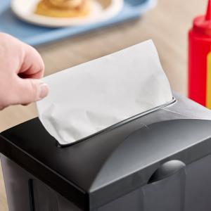 11 1/2" x 12 1/2" 1-Ply Full-Fold White Dispenser Napkin - 500/Pack