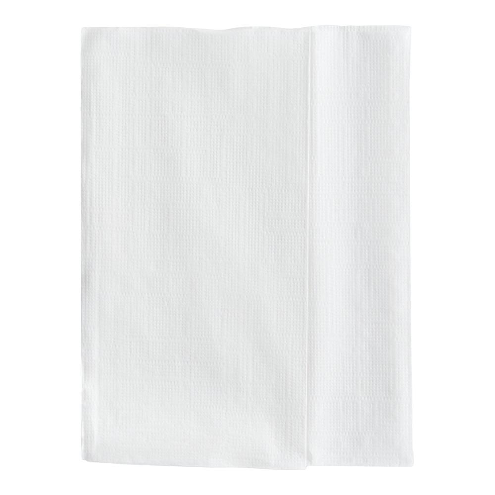 11 1/2" x 12 1/2" 1-Ply Full-Fold White Dispenser Napkin - 500/Pack