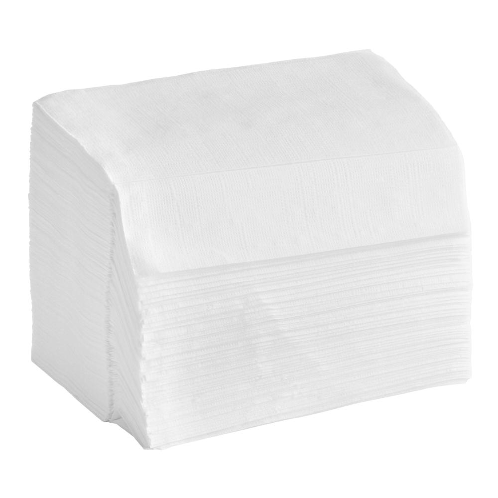 11 1/2" x 12 1/2" 1-Ply Full-Fold White Dispenser Napkin - 500/Pack