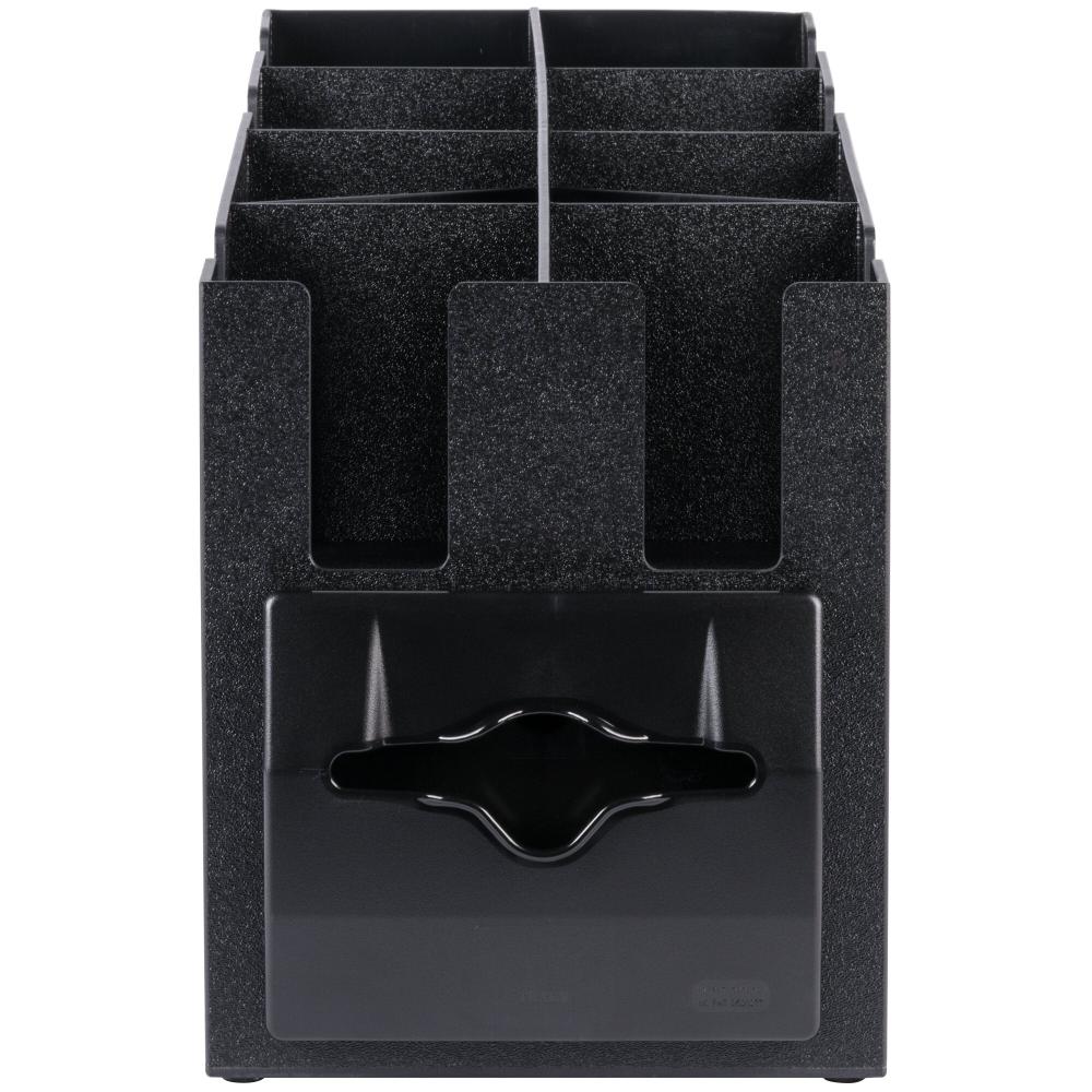 Countertop Napkin, Cup, Lid, and Wrapped Straw Dispenser / Organizer