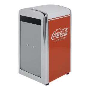 210 Capacity "Have A Coke®" Steel Tallfold Countertop Napkin Dispenser