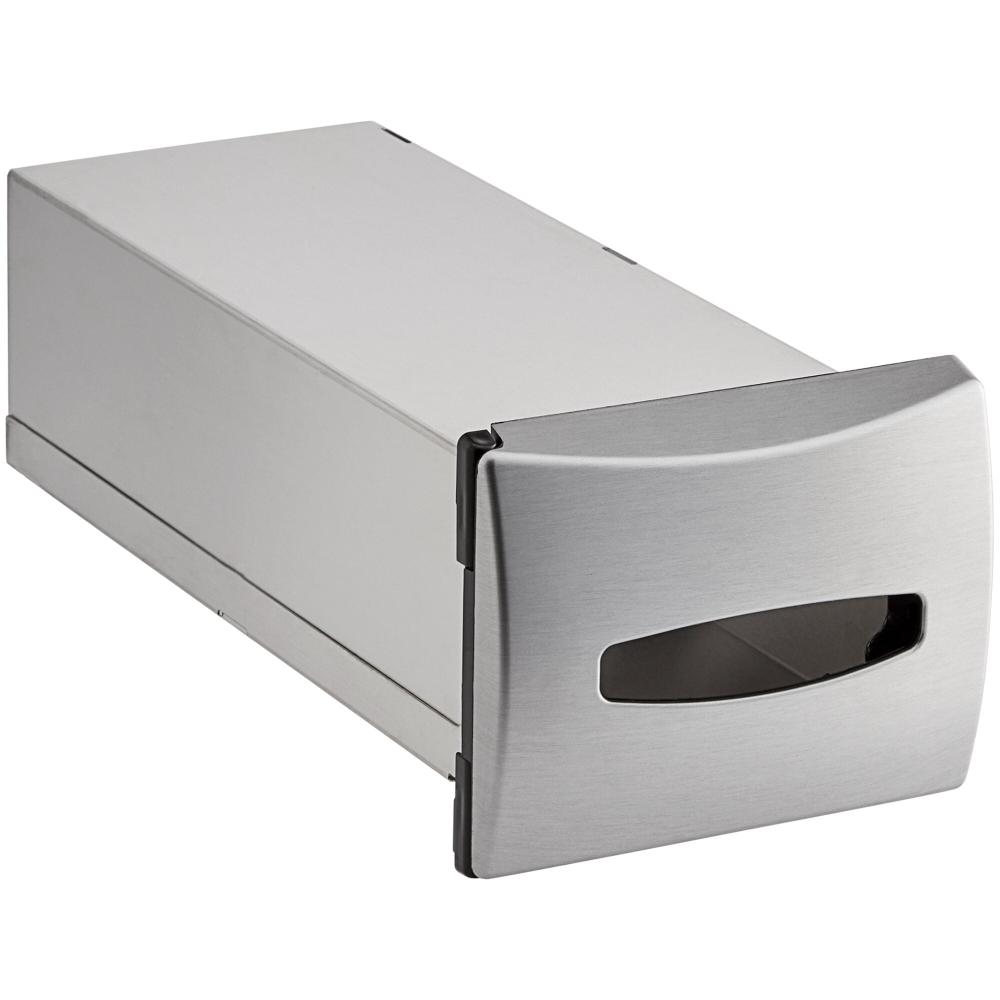 750 Capacity In-Counter Interfold Napkin Dispenser with Stainless Faceplate