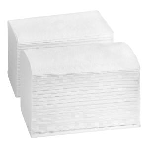 White Premium Ultra-Ply Wide Interfold 6 3/8" x 4 3/8" TAD Dispenser Napkin - 6,000/Case