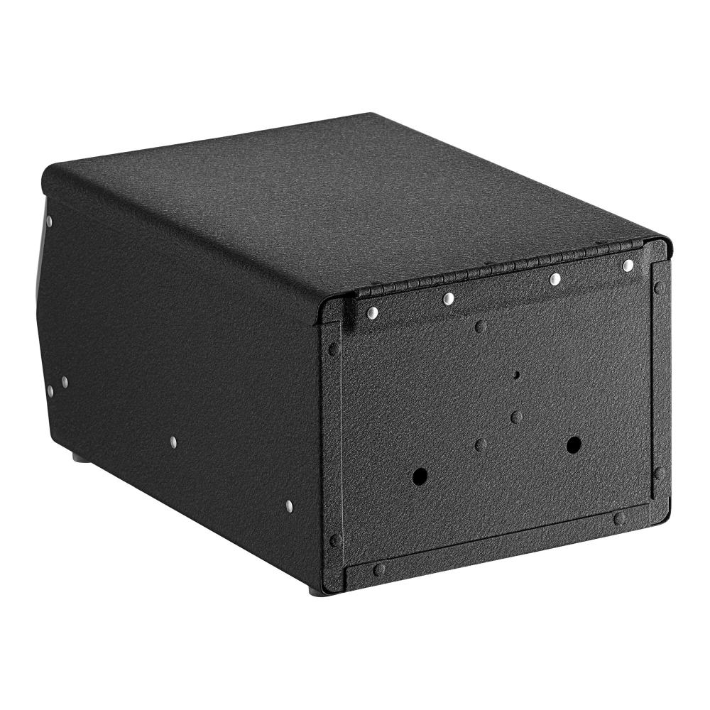 Black Fullfold Countertop Napkin Dispenser with Chrome Faceplate
